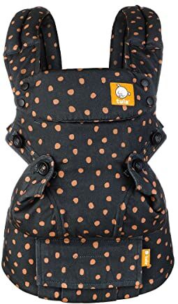 Tula Esplora portabebe neonato ergonomico ed evolutivo zaino portabebe anteriore 3-in-1, porteo bebè zaino bebè da 3,2 a 20,4 kg (Ginger Dots)