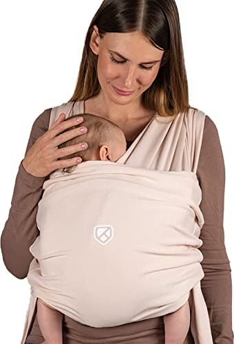 Koala Babycare Fascia neonato porta bebè Cuddle Band 2.0 Ancora più Resistente – Fascia per neonati in cotone organico testata fino a 15 kg Facilmente Regolabile e Unisex Rosa