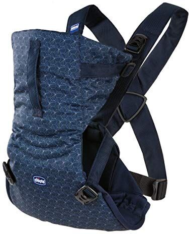 Chicco EasyFit Marsupio Neonati Ergonomico per Bebè e Bambini Dalla Nascita a 9 Kg, Semplice e Intuitivo da Indossare, Fronte Mamma e Strada, con Supporto per Testa e Collo Oxford, Blu