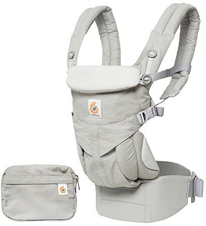 Ergobaby Omni 360 Marsupio Neonati Ergonomico, 4-Posizioni Porta-Bebe per 0 Mesi a Bambino 20kg, Pearl Grey