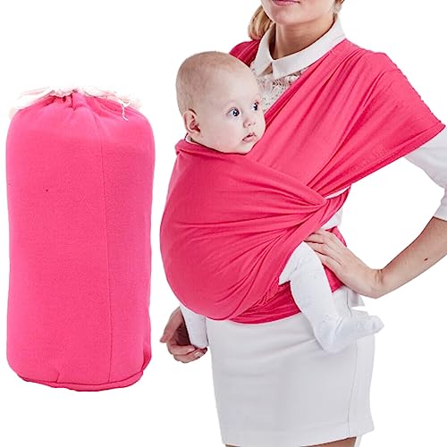 BYNYXI Fascia per neonati e neonati, tutto in 1 fascia elastica per neonati dalla nascita fino a 15 kg, regolabile, traspirante per neonati e neonati