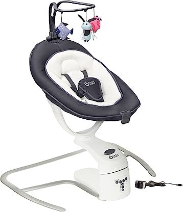 Babymoov Swoon Motion 3 in 1 Altalena Dondolo elettrico, Bianco Grigio