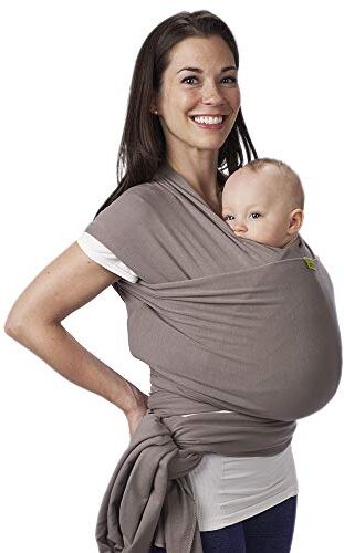 Boba Wrap Fascia Elastica Porta Bebè Neonato, Portabimbo Facile da Indossare (Grey)