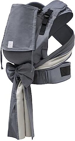 Stokke Marsupio  Limas Plus, Ardesia Melange Versione 2023 (OCS) Marsupio half buckle Tre opzioni di trasporto Sicuro per bambini 4-18 kg