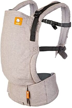 Tula Linen Free-to-Grow marsupio neonati e bambini ergonomico di lino, regolabile dalla nascita, marsupio porta bebe, due posizioni, schiena, per 3,2-20,4 kg (Sand)