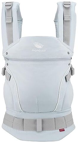 Manduca FIRST Marsupio Neonati > Arctic < Marsupio Ergonomico in Cotone Biologico, per Neonati dalla Nascita e Bambini de 3,5 a 20 kg