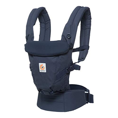 Ergobaby Adapt Marsupio Neonati Ergonomico Per 0-36 Mesi A Bambino, 3-posizioni Porte-bebe Neonato, Midnight Blue