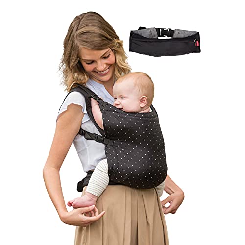 Infantino Zip Ergonomic Travel Carrier Ergonomic face-in compact, front and back carry, for newborns and toddlers 12lbs- 40lbs / 5.4-18.1 kg