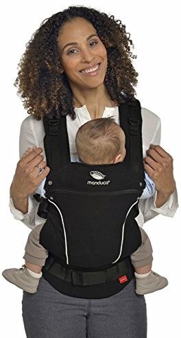 Manduca FIRST Marsupio Neonati > Night Black < Marsupio Ergonomico in Cotone Biologico, per Neonati dalla Nascita e Bambini de 3,5 a 20 kg