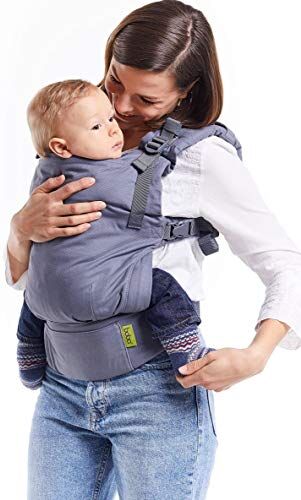 Boba X Marsupio Neonato Portabebè Ergonomico Marsupio Neonato 0-36 Mesi, Fascia Porta Bebe Rigida Fascia Neonato Porta Bebe Facile da Indossare Marsupio Porta Bambino (Grigio)