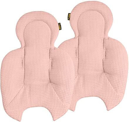 UKJE Inserto per Altalena  Compatibile con 4moms mamaRoo 5 Rockaroo Baby Swing, Inserto per Altalena per Neonati, Copertura per Altalena, Accessori per Altalena, Design Reversibile (Rosa)