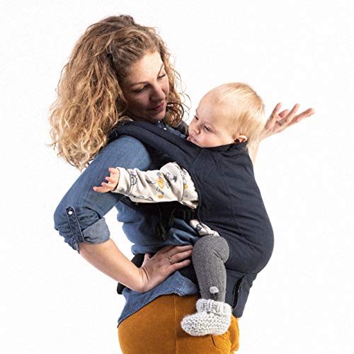 Boba Carrier Classic, Navy, zaino o Front Pack Baby Sling per neonati e bambini fino a 20,4 kg (Navy)