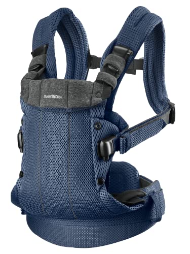 BabyBjörn Marsupio Harmony Mesh 3D, Blu navy