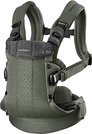 BabyBjörn Marsupio Harmony Mesh 3D, Verde scuro