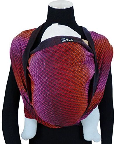 Didymos Woven Baby Wrap, Facett Roxana, taglia 7, 520 cm, nero/rosso