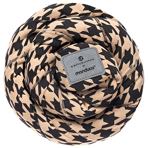 Manduca Sling > Pepita Black < Fascia portabebè elastica con certificato GOTS, 100% cotone biologico, marsupio per neonati e bambini dalla nascita (3,5-15kg)