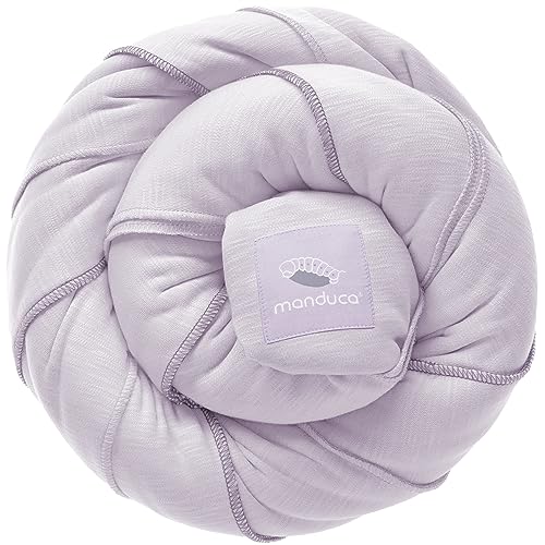 Manduca Sling > Monochrome Lavender < Fascia portabebè elastica con certificato GOTS, 100% cotone biologico, marsupio per neonati e bambini dalla nascita (3,5-15kg)