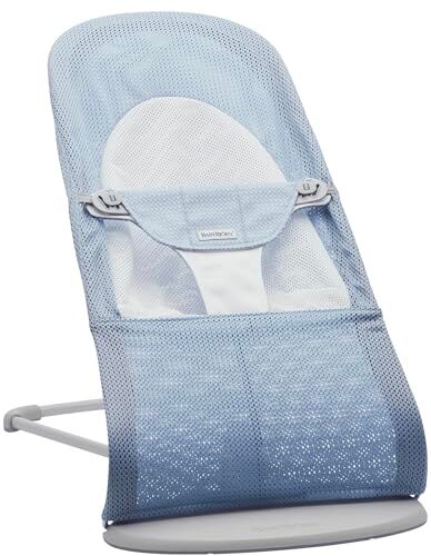 BabyBjörn Sdraietta Balance Soft, Mesh, Azzurro cielo/Bianco