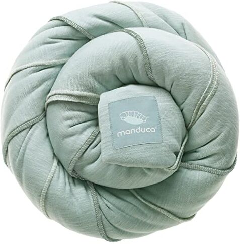 Manduca Sling > Mint < Fascia portabebè elastica con certificato GOTS, 100% cotone biologico, marsupio per neonati e bambini dalla nascita (3,5-15kg), verde