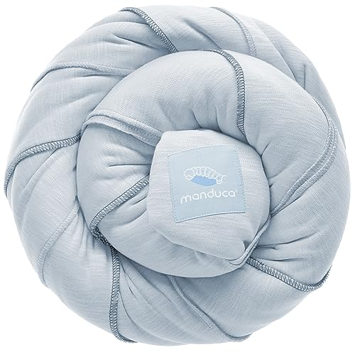 Manduca Sling > Monochrome Arctic < Fascia portabebè elastica con certificato GOTS, 100% cotone biologico, marsupio per neonati e bambini dalla nascita (3,5-15kg)