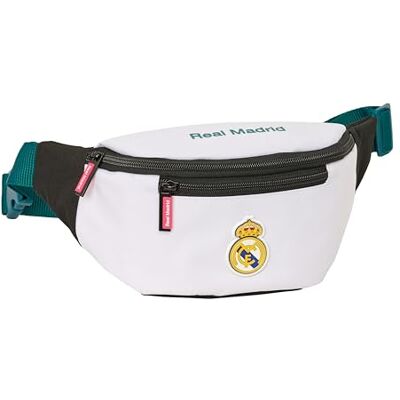 safta Real Madrid Attrezzature 26/27 Marsupio con tasca esterna, ideale per giovani e bambini di diverse età, comodo e versatile, qualità e resistenza, 23 x 9 x 12 cm safta Real Madrid Attrezzature 26/27 Marsupio con tasca esterna, ideale per giovani e bambini di diverse età, comodo e versatile, qualità e resistenza, 23 x 9 x 12 cm
