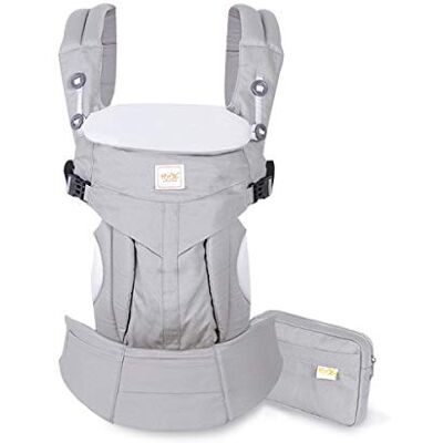 SONARIN Premium Marsupio Neonati Ergonomico,Baby Carrier,Porta Bebè,Cappuccio Rimovibile,da neonato a bambino (0-48 mesi),Supporto per la Testa,Carico massimo 20 kg(Grigio) SONARIN Premium Marsupio Neonati Ergonomico,Baby Carrier,Porta Bebè,Cappuccio Rimovibile,da neonato a bambino (0-48 mesi),Supporto per la Testa,Carico massimo 20 kg(Grigio)
