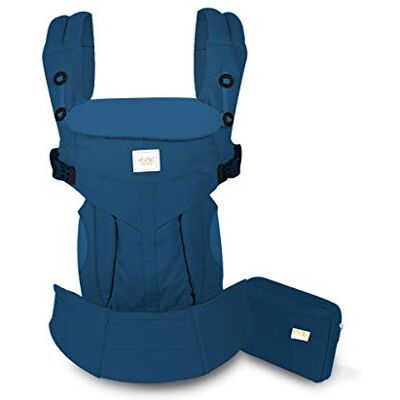 SONARIN Premium Marsupio Neonati Ergonomico,Baby Carrier,Porta Bebè,Cappuccio Rimovibile,da neonato a bambino (0-48 mesi),Supporto per la Testa,Carico massimo 20 kg(Blu) SONARIN Premium Marsupio Neonati Ergonomico,Baby Carrier,Porta Bebè,Cappuccio Rimovibile,da neonato a bambino (0-48 mesi),Supporto per la Testa,Carico massimo 20 kg(Blu)