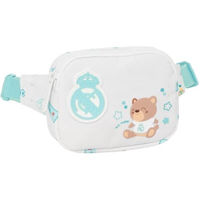 safta Real Madrid Prescolastico bianco – Marsupio per bambini, ideale per giovani e bambini di diverse età, comodo e versatile, qualità e resistenza, 14 x 4 x 11 cm safta Real Madrid Prescolastico bianco – Marsupio per bambini, ideale per giovani e bambini di diverse età, comodo e versatile, qualità e resistenza, 14 x 4 x 11 cm