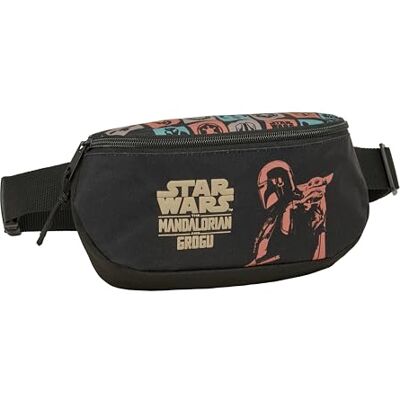 safta MANDALORIAN & GROGU Marsupio per bambini, ideale per giovani e bambini di diverse età, comodo e versatile, qualità e resistenza, 23 x 9 x 14 cm safta MANDALORIAN & GROGU Marsupio per bambini, ideale per giovani e bambini di diverse età, comodo e versatile, qualità e resistenza, 23 x 9 x 14 cm