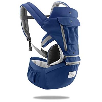 SONARIN 3 in 1 Multifunzione Hipseat Marsupio Baby Carrier,Porta bebè,Portantina per bebè,Anteriore e Posteriore,100% Cotone,Ergonomico(Blu) SONARIN 3 in 1 Multifunzione Hipseat Marsupio Baby Carrier,Porta bebè,Portantina per bebè,Anteriore e Posteriore,100% Cotone,Ergonomico(Blu)