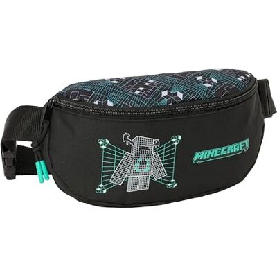 safta MINECRAFT SCREEN Marsupio per bambini, ideale per giovani e bambini di diverse età, comodo e versatile, qualità e resistenza, 23 x 9 x 14 cm safta MINECRAFT SCREEN Marsupio per bambini, ideale per giovani e bambini di diverse età, comodo e versatile, qualità e resistenza, 23 x 9 x 14 cm