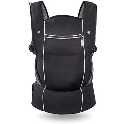 hauck Marsupio Neonato Close To Me Marsupio per Neonati Ergonomico, da 0 Mesi fino a 12kg,con Riduttore per Neonati e Portaoggetti Marsupio Neonati Traspirante con Cintura Imbottita Nero hauck Marsupio Neonato Close To Me Marsupio per Neonati Ergonomico, da 0 Mesi fino a 12kg,con Riduttore per Neonati e Portaoggetti Marsupio Neonati Traspirante con Cintura Imbottita Nero