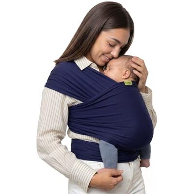 Boba Fascia Porta Bebè Elastica, Cotone, Neonato, Blu Navy Fascia Porta Bebè Traspirante a Mani Libere; sostegno Ergonomico e Sicuro dal neonato al bambino, 3-16 kg. Boba Fascia Porta Bebè Elastica, Cotone, Neonato, Blu Navy Fascia Porta Bebè Traspirante a Mani Libere; sostegno Ergonomico e Sicuro dal neonato al bambino, 3-16 kg.