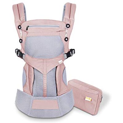 SONARIN Premium Traspirante Marsupio Neonati Ergonomico,Baby Carrier,Porta Bebè,Cappuccio Rimovibile,da neonato a bambino (0-48 mesi),Supporto per la Testa,Carico massimo 20 kg(Rosa) SONARIN Premium Traspirante Marsupio Neonati Ergonomico,Baby Carrier,Porta Bebè,Cappuccio Rimovibile,da neonato a bambino (0-48 mesi),Supporto per la Testa,Carico massimo 20 kg(Rosa)