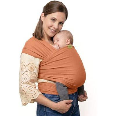 Boba Fascia Porta Bebè Elastica, Cotone Bio, Neonato, Volpe Fascia Porta Bebè Traspirante a Mani Libere; sostegno Ergonomico e Sicuro dal neonato al bambino, 3-16 kg. Boba Fascia Porta Bebè Elastica, Cotone Bio, Neonato, Volpe Fascia Porta Bebè Traspirante a Mani Libere; sostegno Ergonomico e Sicuro dal neonato al bambino, 3-16 kg.