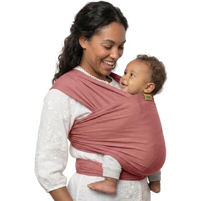 Boba Fascia Porta Bebè Elastica, Cotone, Neonato, Rosa Antico Fascia Porta Bebè Traspirante a Mani Libere; sostegno Ergonomico e Sicuro dal neonato al bambino, 3-16 kg. Boba Fascia Porta Bebè Elastica, Cotone, Neonato, Rosa Antico Fascia Porta Bebè Traspirante a Mani Libere; sostegno Ergonomico e Sicuro dal neonato al bambino, 3-16 kg.