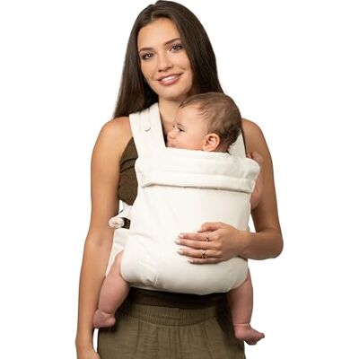 Infantino Honey Blossom Marsupio Neonato Ergonomico dalla Nascita ai Primi Passi – Supporto Posizione a M Fisiologica, Seduta Regolabile, Spallacci Imbottiti Incrociati, 3,2-18,1 kg, Vanilla Bloom Infantino Honey Blossom Marsupio Neonato Ergonomico dalla Nascita ai Primi Passi – Supporto Posizione a M Fisiologica, Seduta Regolabile, Spallacci Imbottiti Incrociati, 3,2-18,1 kg, Vanilla Bloom