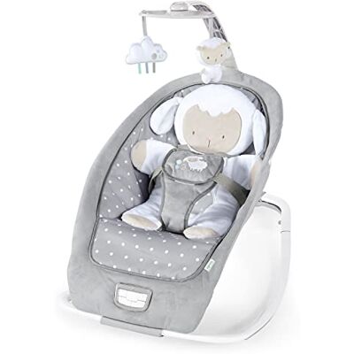 Ingenuity Altalena e Sdraietta 2 in 1 Leggera da Neonato a Bambino Tappetino Pancino, Vibrazioni e Suoni, 0-30 Mesi Fino a 18 kg (Cuddle Lamb) Ingenuity Altalena e Sdraietta 2 in 1 Leggera da Neonato a Bambino Tappetino Pancino, Vibrazioni e Suoni, 0-30 Mesi Fino a 18 kg (Cuddle Lamb)
