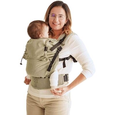 Neko Switch Medium Marsupio Bimbo Ergonomico 9-36 Mesi Moss Marsupio Bambino fino ai 22 kg in Tessuto Premium, Certificato IHDI Neko Switch Medium Marsupio Bimbo Ergonomico 9-36 Mesi Moss Marsupio Bambino fino ai 22 kg in Tessuto Premium, Certificato IHDI