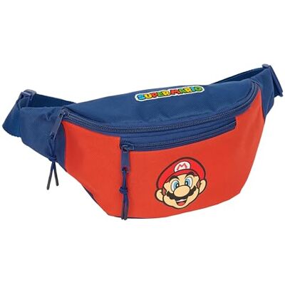 safta SUPER MARIO MAMMA MIA Marsupio con tasca esterna, ideale per giovani e bambini di diverse età, comodo e versatile, qualità e resistenza, 23 x 9 x 12 cm safta SUPER MARIO MAMMA MIA Marsupio con tasca esterna, ideale per giovani e bambini di diverse età, comodo e versatile, qualità e resistenza, 23 x 9 x 12 cm