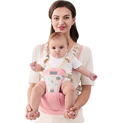 SONARIN Traspirante Semplice Hipseat Marsupio,Marsupio Neonati con Sedile Multifunzionale Portantina Ergonomico Porta Bambino Fascia Porta Bebè per Neonati Bambini 0-36 Mesi(Rosa) SONARIN Traspirante Semplice Hipseat Marsupio,Marsupio Neonati con Sedile Multifunzionale Portantina Ergonomico Porta Bambino Fascia Porta Bebè per Neonati Bambini 0-36 Mesi(Rosa)