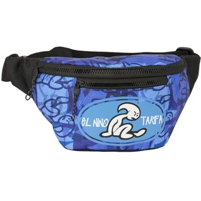safta EL BAMBINO ROLLER Marsupio con tasca esterna, ideale per giovani e bambini di diverse età, comodo e versatile, qualità e resistenza, 23 x 9 x 12 cm, blu/nero, M, Casual safta EL BAMBINO ROLLER Marsupio con tasca esterna, ideale per giovani e bambini di diverse età, comodo e versatile, qualità e resistenza, 23 x 9 x 12 cm, blu/nero, M, Casual