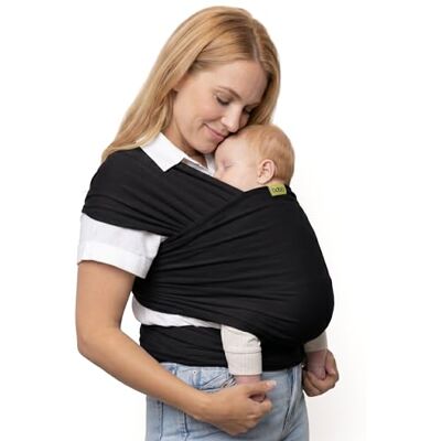 Boba Fascia Porta Bebè Elastica, Cotone, Neonato, Nero Fascia Porta Bebè Traspirante a Mani Libere; sostegno Ergonomico e Sicuro dal neonato al bambino, 3-16 kg. Boba Fascia Porta Bebè Elastica, Cotone, Neonato, Nero Fascia Porta Bebè Traspirante a Mani Libere; sostegno Ergonomico e Sicuro dal neonato al bambino, 3-16 kg.