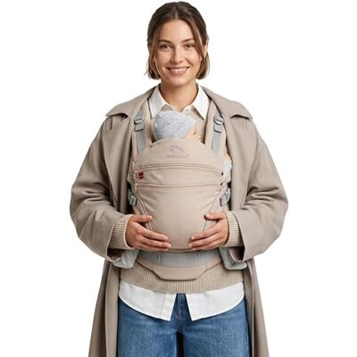 Manduca Marsupio XT, seduta regolabile, adatto dalla nascita, realizzato in cotone biologico con 3 posizioni di trasporto, Felice Blush Manduca Marsupio XT, seduta regolabile, adatto dalla nascita, realizzato in cotone biologico con 3 posizioni di trasporto, Felice Blush