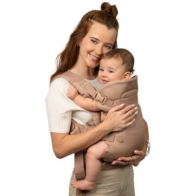Infantino Flip Luxe Marsupio 4-In-1, Ergonomico, Supporto Lombare, Tessuto Premium, Comfort Mani Libere, 3,2–16 Kg, Affogato Infantino Flip Luxe Marsupio 4-In-1, Ergonomico, Supporto Lombare, Tessuto Premium, Comfort Mani Libere, 3,2–16 Kg, Affogato
