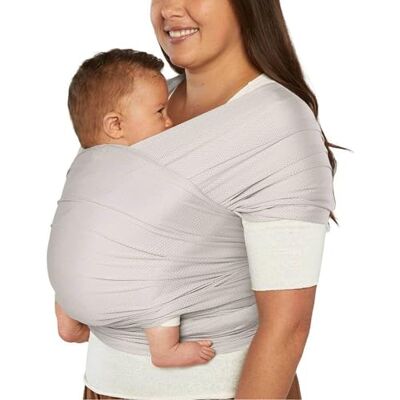 Ergobaby Fascia Neonato Porta Bebe per 0 Mesi Neonati a 11kg, Estiva Traspirante Ergonomica Elastica, Sustainable Mesh, Grigio Morbido (Soft Grey) Ergobaby Fascia Neonato Porta Bebe per 0 Mesi Neonati a 11kg, Estiva Traspirante Ergonomica Elastica, Sustainable Mesh, Grigio Morbido (Soft Grey)