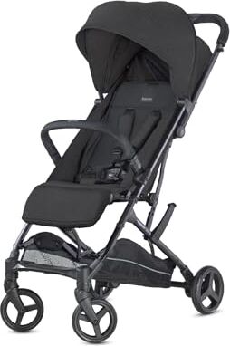 Inglesina Sketch Passeggino Leggero e Compatto, Nero, Confortevole, fino a 17kg, Chiusura una Mano, UPF 50+