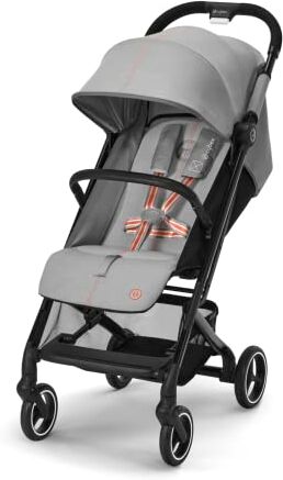 Cybex Gold Passeggino Beezy con Cintura One-Pull, Per Bambini dalla Nascita Fino a 4 Anni (Max. 22 kg), Compatto e Ergonomico, Lava Grey (Grigio)