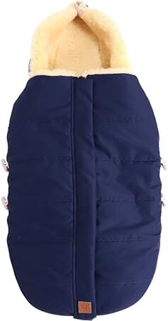 Kaiser Allex  Coprigambe in pelliccia di agnello, colore: Blu navy