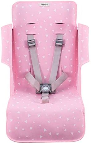 JYOKO KIDS Materassino per passeggino compatibile con  Quest, Techno, Triumph, XT 100% Cotone (PINK SPARKLES)